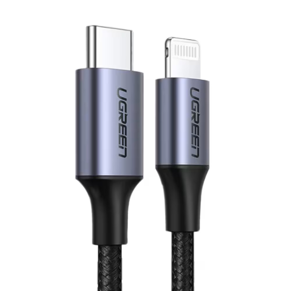 Kabel UGREEN, Lightning na Type-C 2.0 (M), sivi, 1m-6
