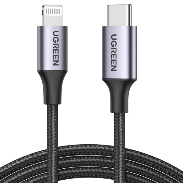 Kabel UGREEN, Lightning na Type-C 2.0 (M), sivi, 1m-4
