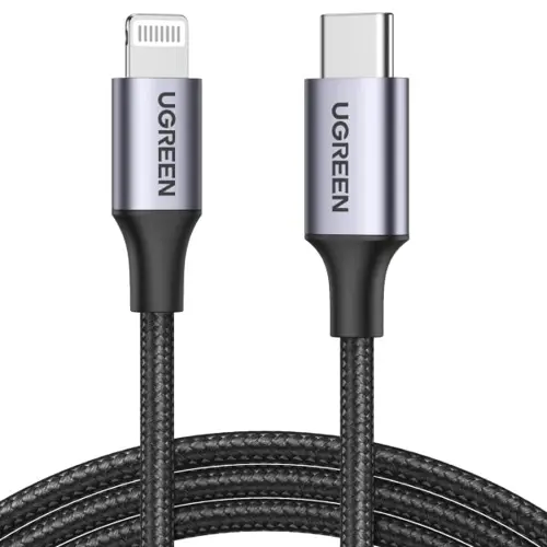Kabel UGREEN, Lightning na Type-C 2.0 (M), sivi, 1m-1
