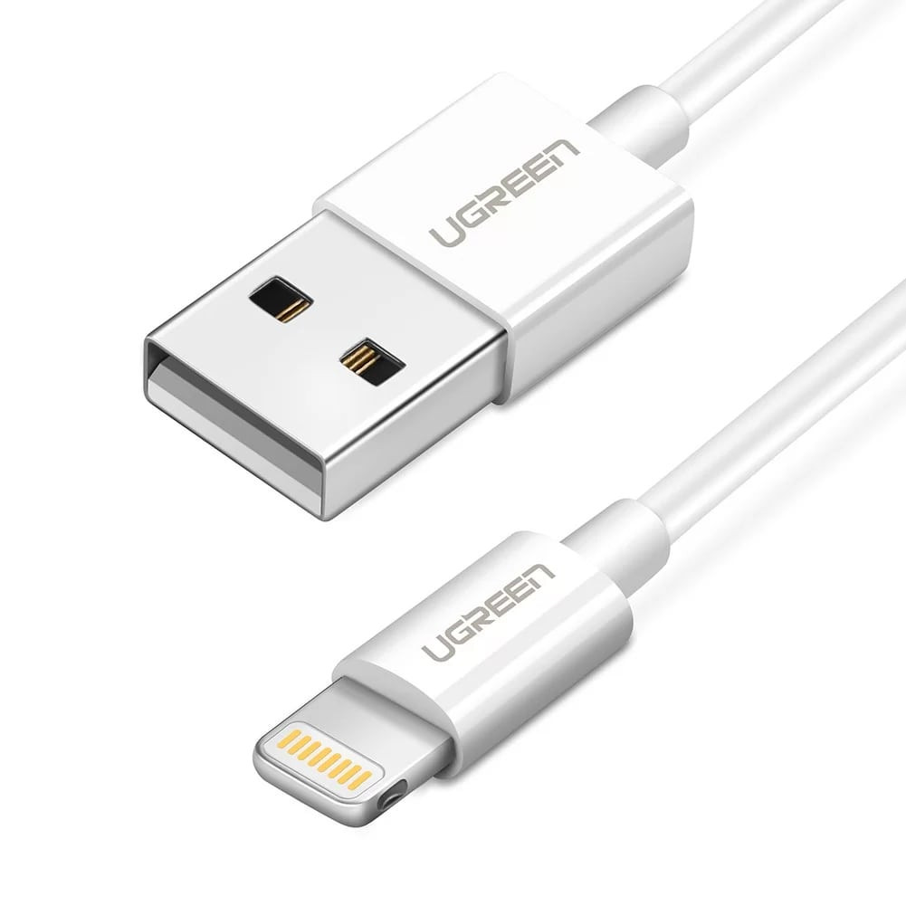 Kabel UGREEN, Lightning na USB 2.0 A (M), bijeli, 1m-14