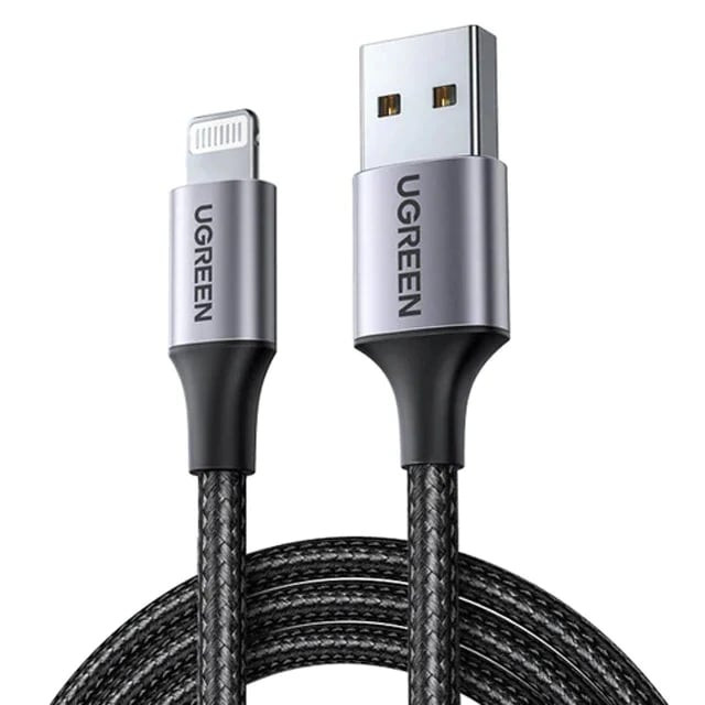 Kabel UGREEN, Lightning na USB 2.0 A (M), crni, 1m-13