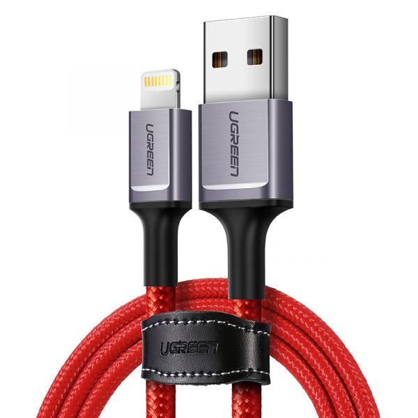 Kabel UGREEN, Lightning na USB 2.0 A (M), crveni, 1m-8