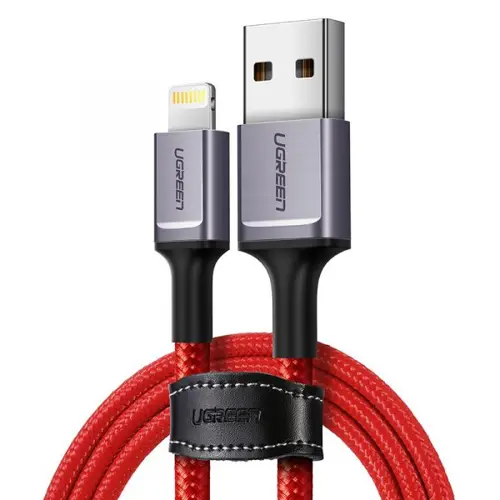 Kabel UGREEN, Lightning na USB 2.0 A (M), crveni, 1m-1