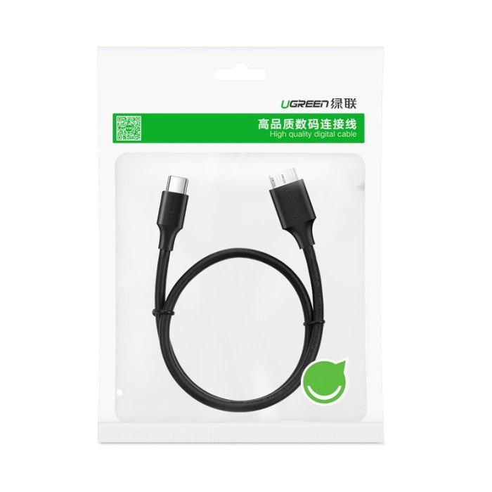 Kabel UGREEN, Micro USB 3.0 na USB-C 3.1 3A, 1m-23