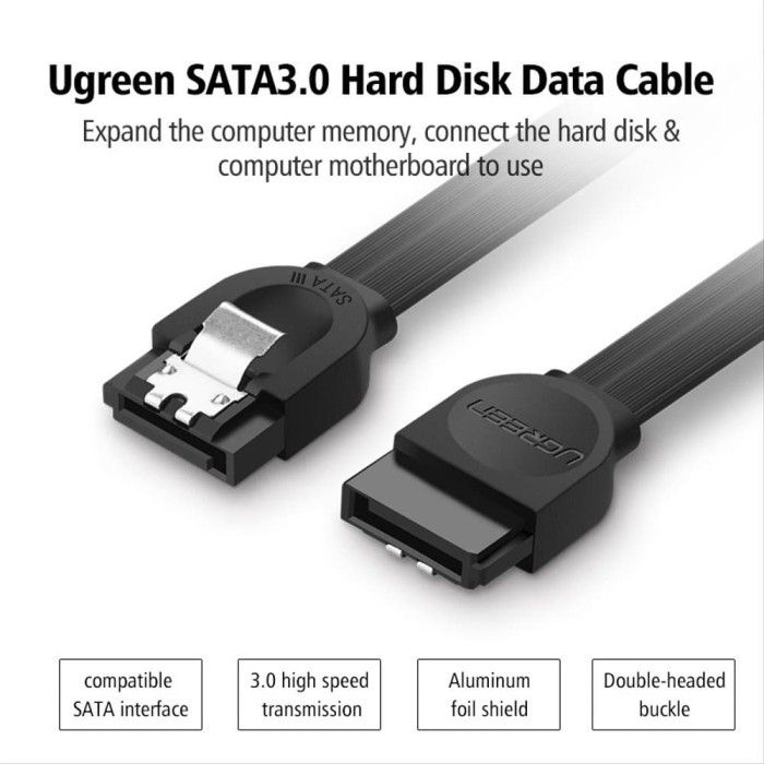 Kabel UGREEN, SATA 3.0, 0.5m, kutni-13
