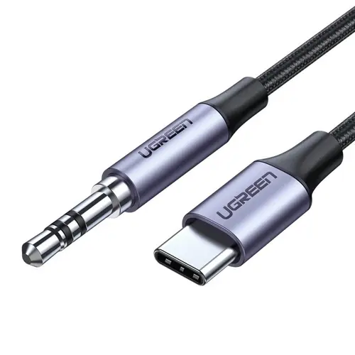 Kabel UGREEN, Type C (M) na 3.5mm audio, 1m-0