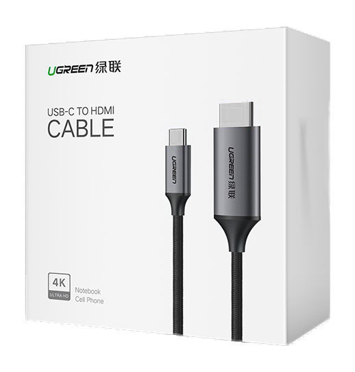 Kabel UGREEN, Type C na HDMI, sivi, 1.5m-8