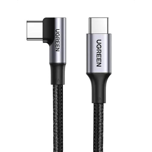 Kabel UGREEN, USB-C 2.0 (M) na kutni USB-C 2.0 (M), 5A, kutni 90°, 1m-0