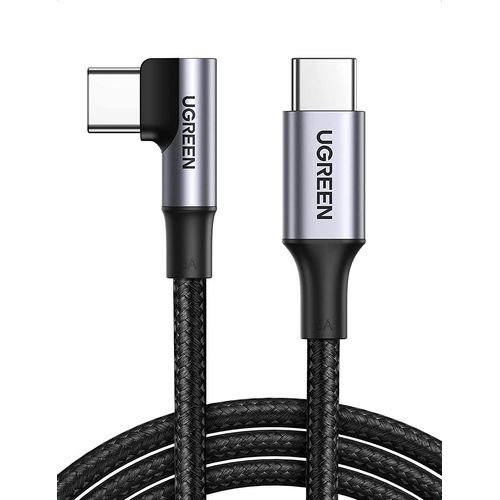 Kabel UGREEN, USB-C 2.0 (M) na kutni USB-C 2.0 (M), 5A, kutni 90°, 2m-10