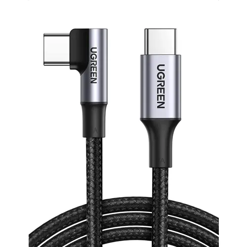 Kabel UGREEN, USB-C 2.0 (M) na kutni USB-C 2.0 (M), 5A, kutni 90°, 2m-1