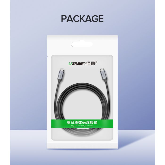Kabel UGREEN, USB-C 3.1 (M) na (M) GEN1, 3A, sivi, 1.5m-18