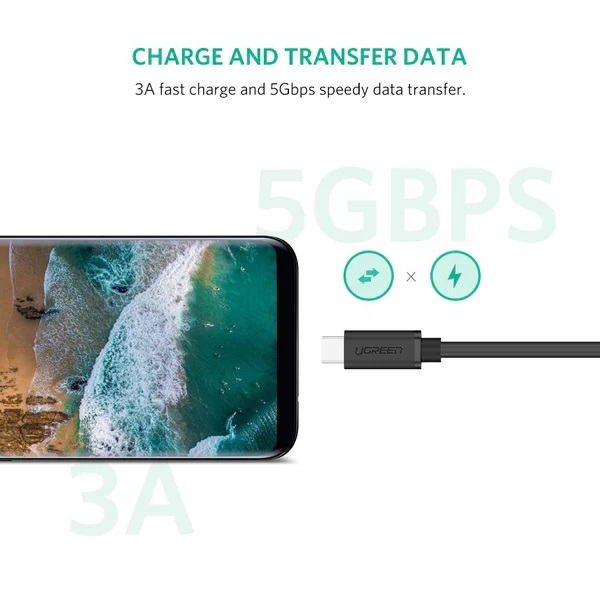 Kabel UGREEN, USB-C 3.1, produžni, 10Gbps, 1m-8
