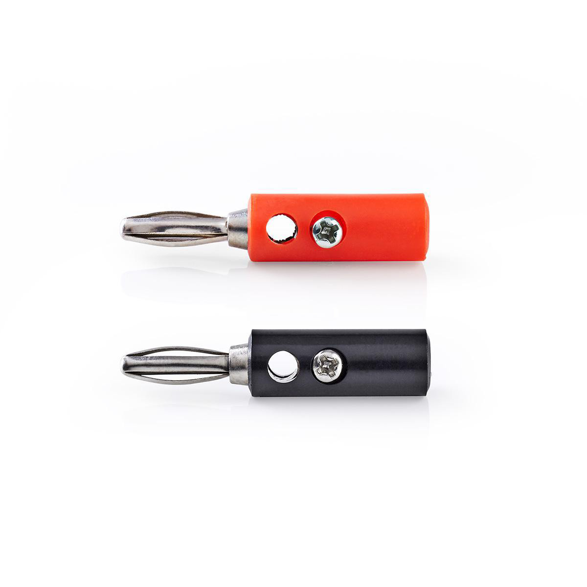 Konektor BANANA M 2x RED + 2x BLACK NEDIS CAGB26900VA blister-6