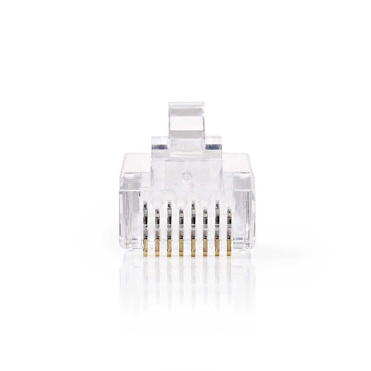 Konektor tel.M. 8-8 polni, RJ-45, CAT 6, 10 komada, Nedis-9