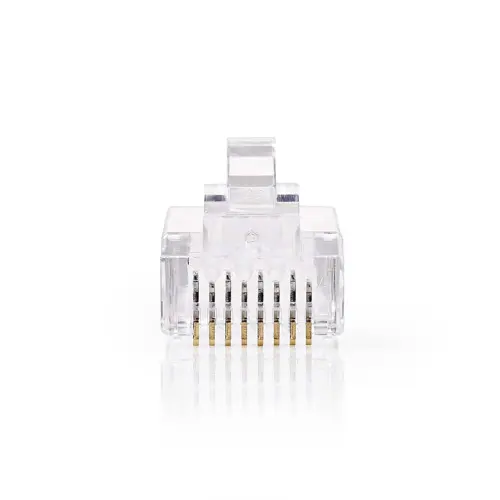 Konektor tel.M. 8-8 polni, RJ-45, CAT 6, 10 komada, Nedis