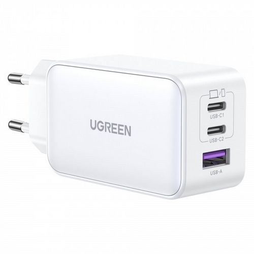 Kućni punjač UGREEN Nexode, 65W, 3-Port, bijeli-3