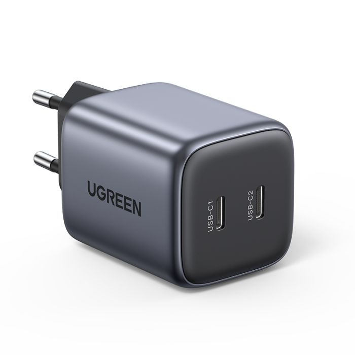 Kućni punjač UGREEN, Nexode Mini, 45W (25W+20W), 2x USB-C-18