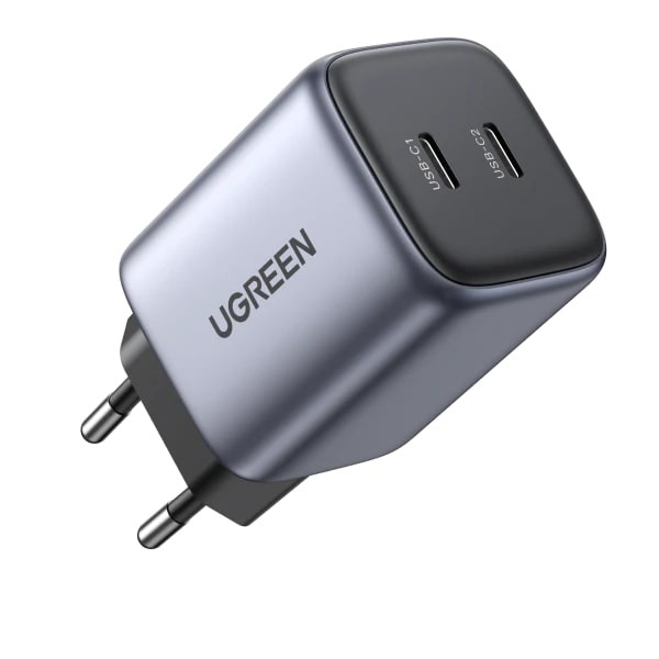 Kućni punjač UGREEN, Nexode Mini, 45W (25W+20W), 2x USB-C-29