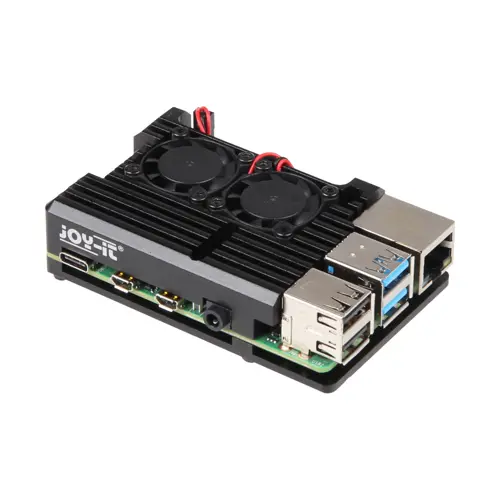 Kutija za Raspberry Pi 4B, JOY-IT RB-ALUcaseP4+07FAN, Armor case, sa ventilatorima-11