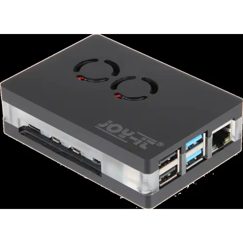 Kutija za Raspberry Pi 4B, JOY-IT RB-CaseP4+03B, magnetna, akrilna-0