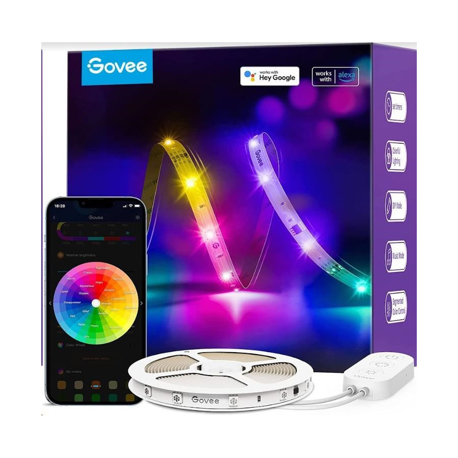 LED set Govee RGBIC Basic, Wi-Fi, Bluetooth, IP 20, 10 m-3