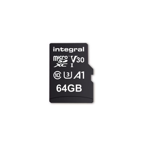 Memorijska kartica INTEGRAL Premium High Speed, micro SDHC/XC, 64GB, V30 UHS-I U3-7