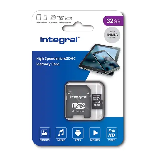Memorijska kartica INTEGRAL UltimaPro 40MB, micro SDHC, 32GB, A1 Class 10 UHS-I
