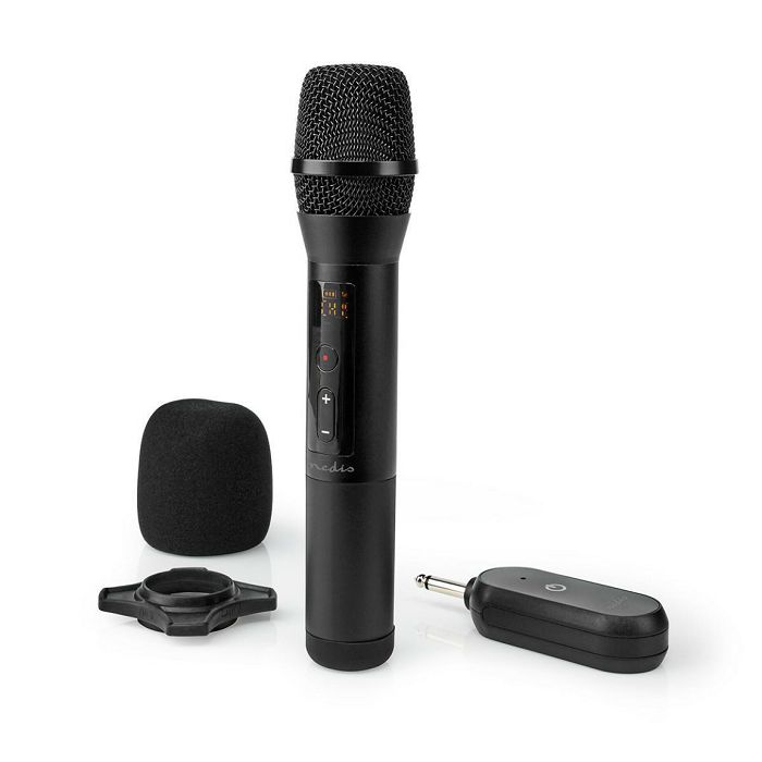Mikrofon NEDIS MPWL200BK, bežični, crni-0