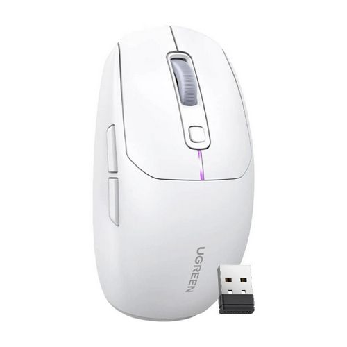 Miš UGREEN gaming, bežični, bluetooth, USB, bijeli-2