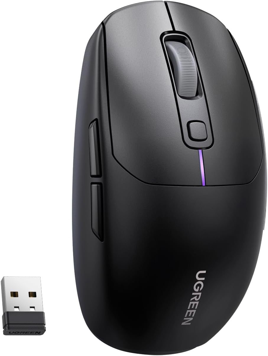 Miš UGREEN gaming, bežični, bluetooth, USB, crni-5