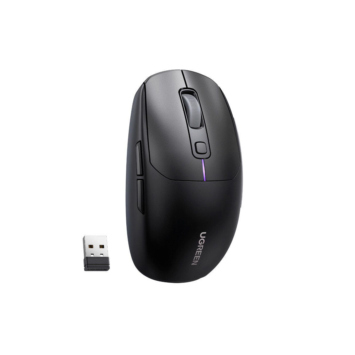 Miš UGREEN gaming, bežični, bluetooth, USB, crni-3