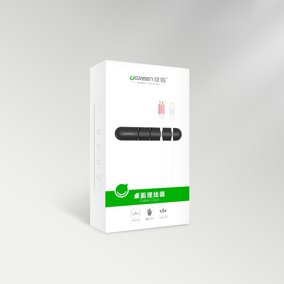 Organizator kablova UGREEN, Organizer 2 Pack, crni-9