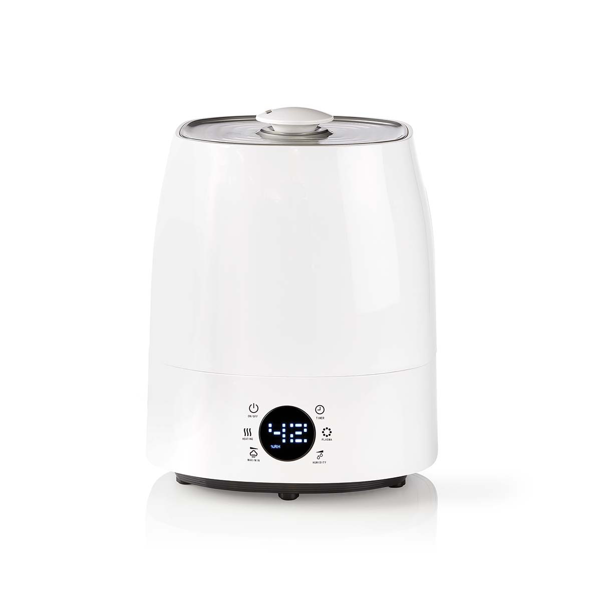 Ovlaživač NEDIS HUMI120CWT 110 W s hladnom i toplom maglom, 5,5 l, higrometar, mjerač vremena, sivo bijela-8