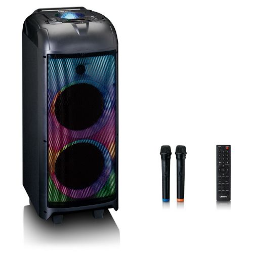 Party zvučnik LENCO PA-260 (150W, Bluetooth, FM radio, 2x bežični mikrofon, USB)-0