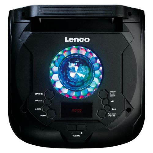 Party zvučnik LENCO PA-260 (150W, Bluetooth, FM radio, 2x bežični mikrofon, USB)-3