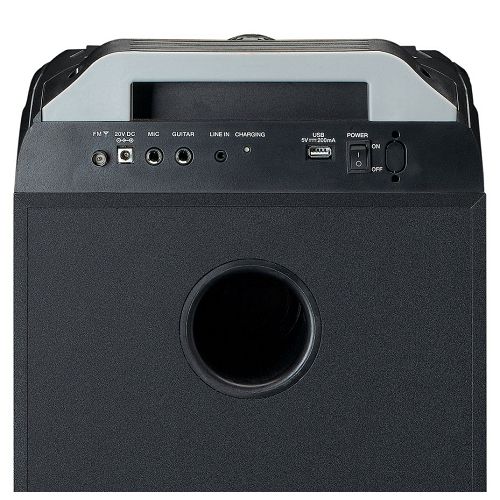 Party zvučnik LENCO PA-260 (150W, Bluetooth, FM radio, 2x bežični mikrofon, USB)-4