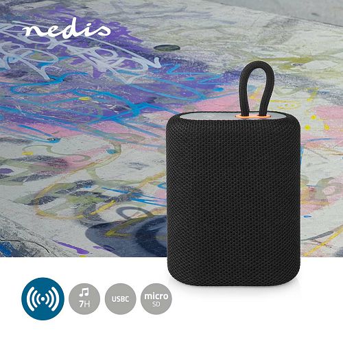 Prijenosni bluetooth zvučnik NEDIS SPBT2005BK, 7W, crni-6