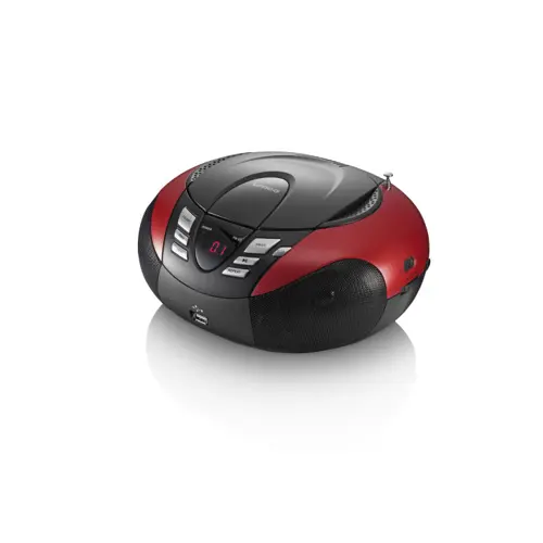 Prijenosni CD/USB radio uređaj LENCO SCD-37 USB, crveni-1