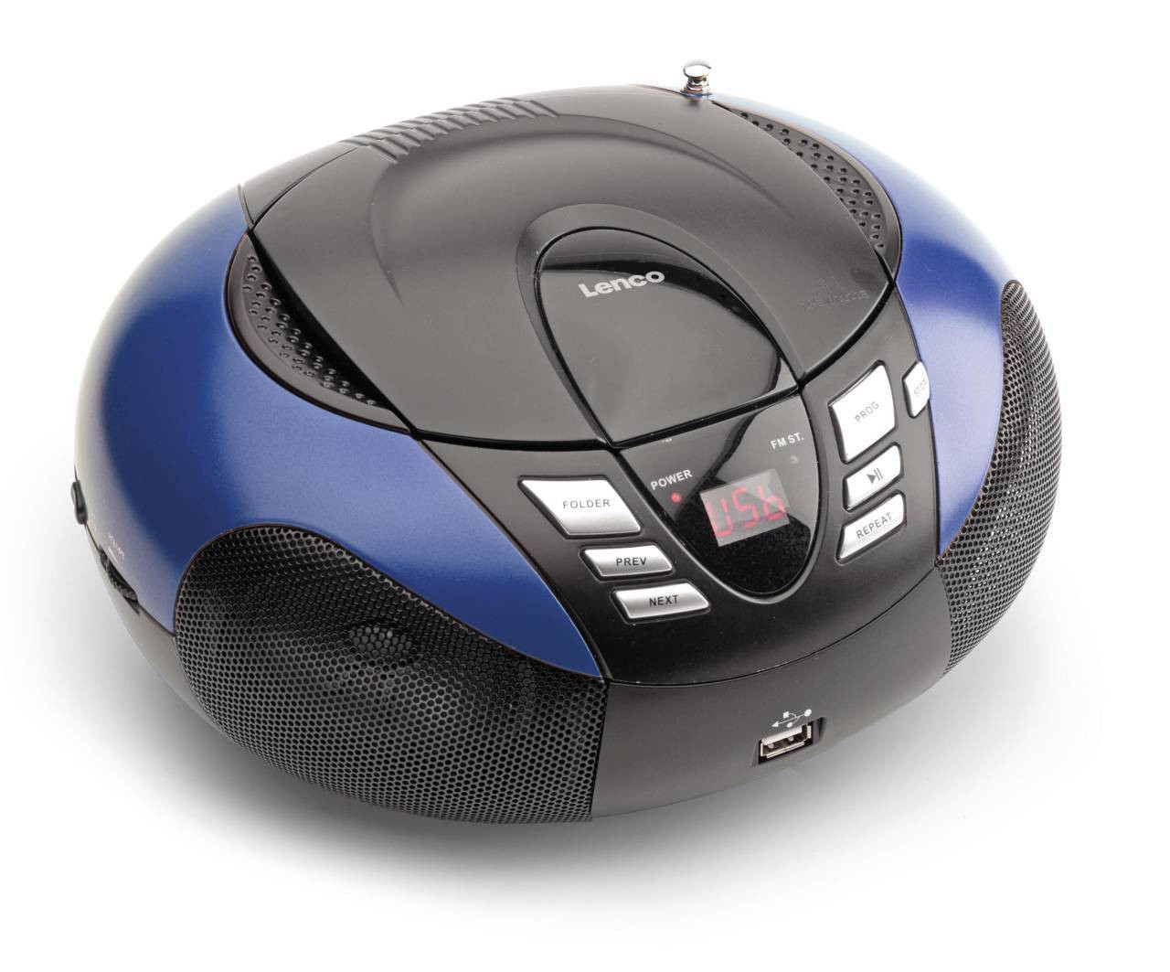 Prijenosni CD/USB radio uređaj LENCO SCD-37 USB, plavi-0