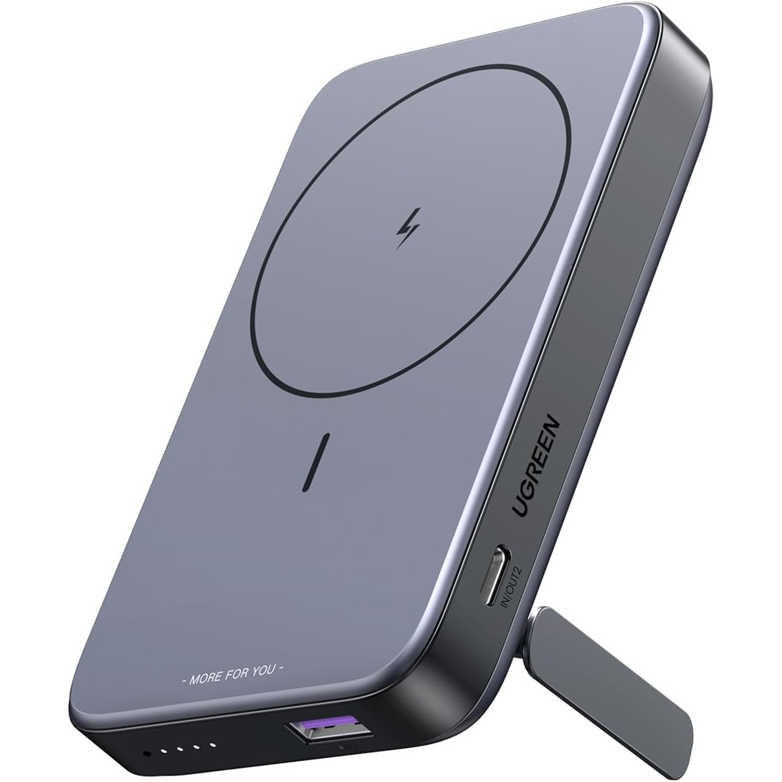 Prijenosno napajanje powerbank UGREEN Magsafe, 10.000 mAh, bežično punjenje do 15W, USB-C, Power Delivery do 20W, sivi-6