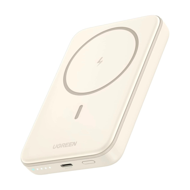 UGREEN prijenosni punjač 10.000 mAh, bežično punjenje do 15W, USB-C, Power Delivery do 20W, bijeli-9