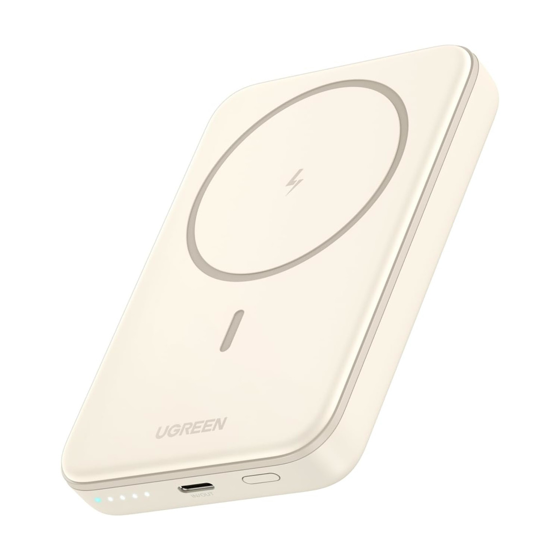 UGREEN prijenosni punjač 10.000 mAh, bežično punjenje do 15W, USB-C, Power Delivery do 20W, bijeli-10