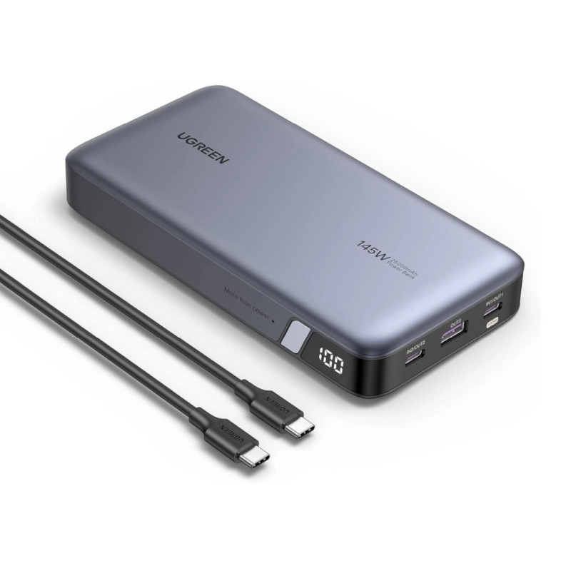 Prijenosna baterija za prijenosno računalo UGREEN (s tri porta, 145W, 25000mAh)-36