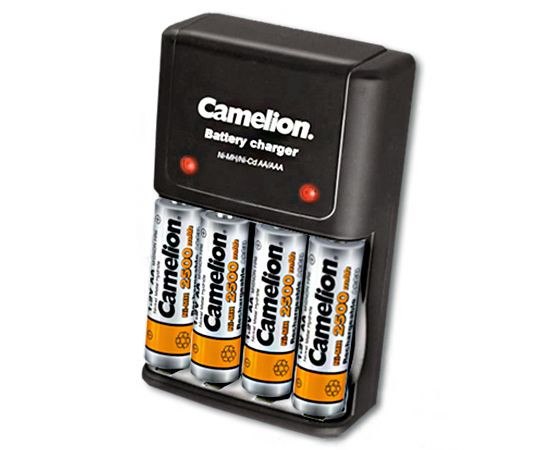 punjač baterija 2 ili 4x AA ili AAA,sa baterijama 2,5 Ah, BC1010B Camelion-8