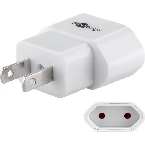 Putni adapter SAD utikač-EURO utičnica, bijeli, GOOBAY 45345-0