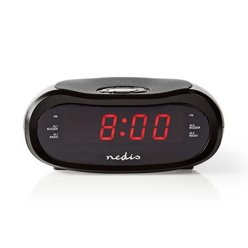 Radio budilica NEDIS LED Display, AM/FM, Snooze, crna-7