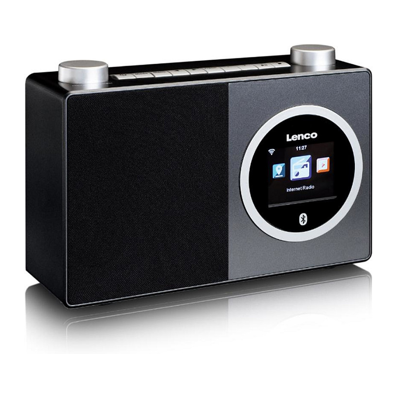 Radio prijemnik LENCO DIR-70BK, internet radio, bluetooth, crno-srebrni-8