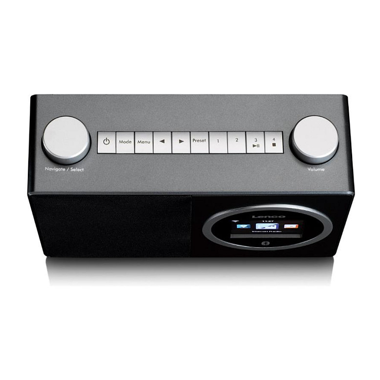Radio prijemnik LENCO DIR-70BK, internet radio, bluetooth, crno-srebrni-10