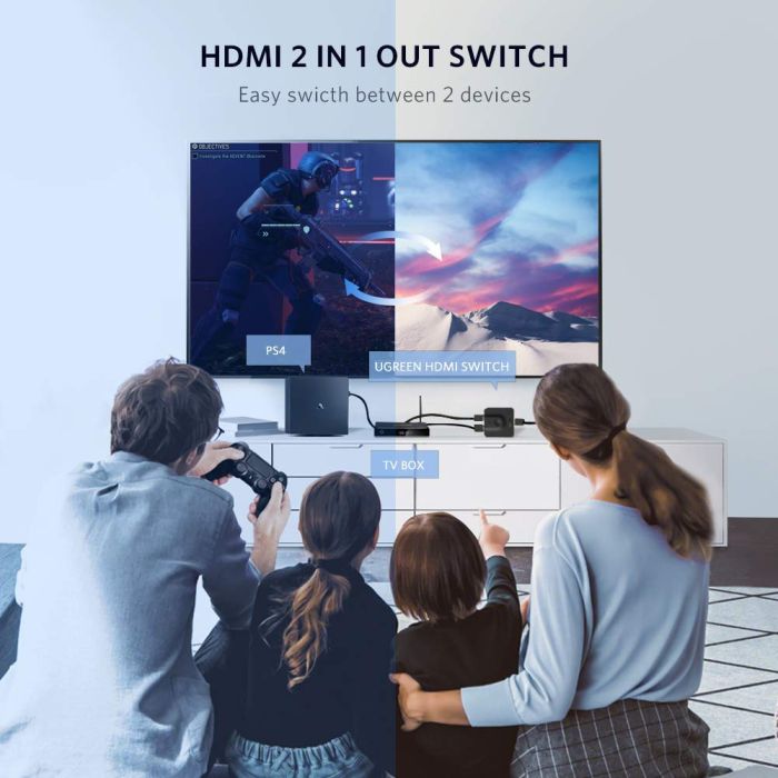 Razdjelnik UGREEN, HDMI 4K@60Hz,dvosmjerni, crni-13