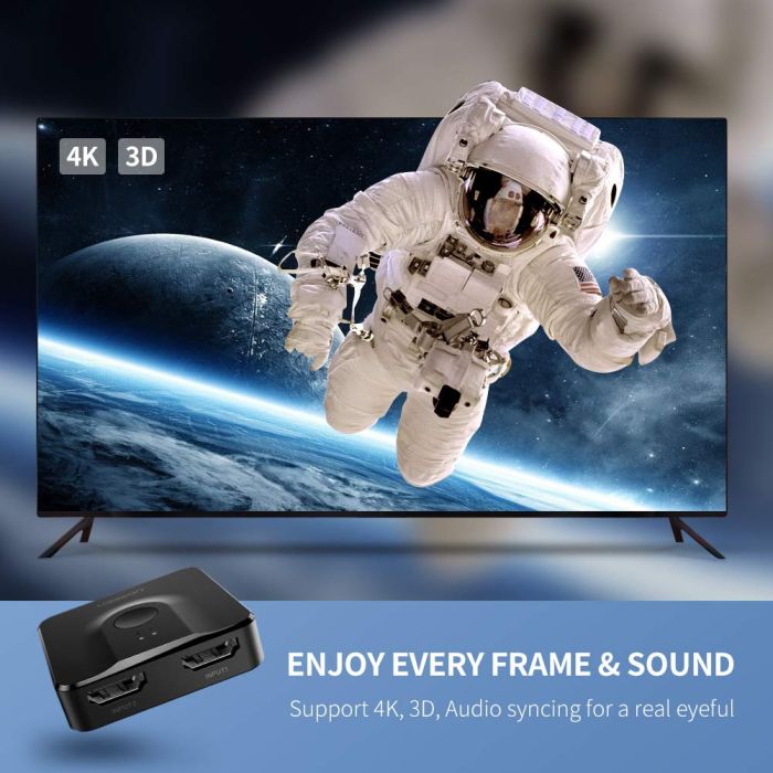 Razdjelnik UGREEN, HDMI 4K@60Hz,dvosmjerni, crni-12
